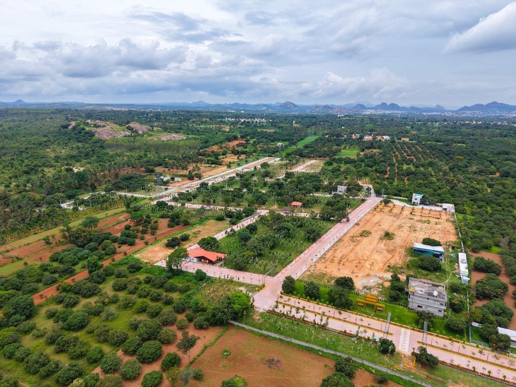 Aerial view of Ozone Farm in Ramanagaram — view 1
